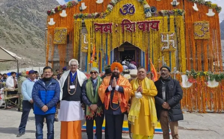 Uttarakhand: राज्यपाल लेफ्टिनेंट जनरल गुरमीत सिंह (से नि)  ने किए बाबा केदारनाथ के दर्शन