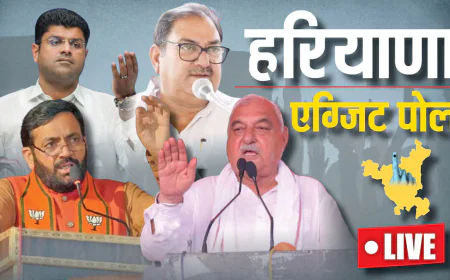 एग्जिट पोल : हरियाणा और जम्मू-कश्मीर में कांग्रेस की बढ़त, क्या कहता है इंडिया टुडे-सी वोटर का सर्वे