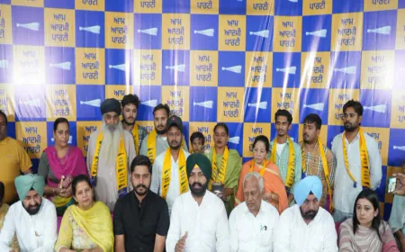 Harmeet Sandhu के अभियान को मिली बड़ी मजबूती, Akali Dal Trade Wing के अध्यक्ष Mukhtar Sandhu दर्जनों साथियों सहित APP में शामिल
