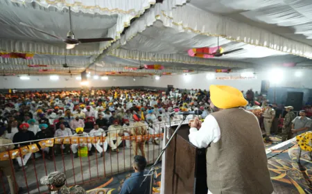 CM Bhagwant Mann ने Panjwad, Thatthi Sohal और Jhabal Kalan में किया जोरदार चुनाव प्रचार, Akali और Congress पर साधा तीखा निशाना