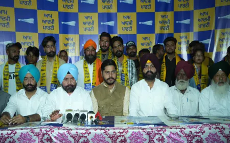 Aam Aadmi Party को मिली बड़ी मजबूती: Sherry Kalsi, Laljit Bhullar और Harchand Barsat के नेतृत्व में कई नेता हुए शामिल