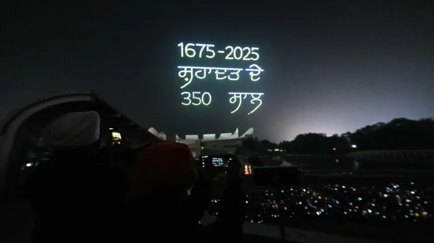 आसमान में जगमगाती श्रद्धा: Anandpur Sahib में हुआ दुनिया का पहला Religious Drone Show, Guru Tegh Bahadur Ji की 350वीं शहादत को Dedicated