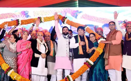 विकसित गुरुग्राम की दिशा में बड़ा कदम, सीएम सैनी ने शहर में 100 किमी स्मार्ट सड़क और नए अस्पताल बनाने का किया ऐलान